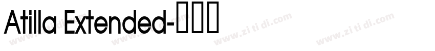 Atilla Extended字体转换